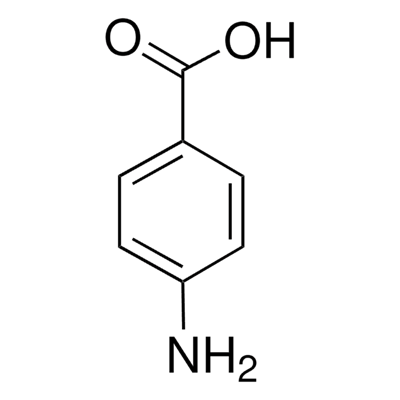 CAS 150-13-0 ácido 4-aminobenzoico, polvo cristalino blanco del ácido P-aminobenzoico 99.0%Min C7H7NO2
